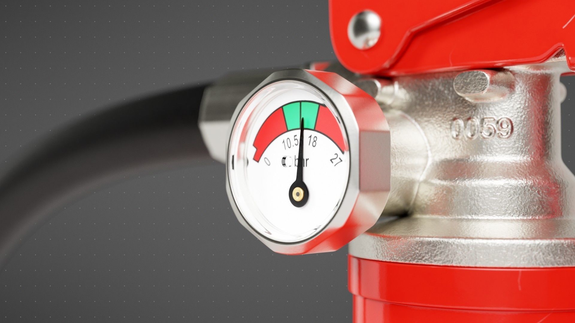 Water Fire Extinguisher 3D model_15