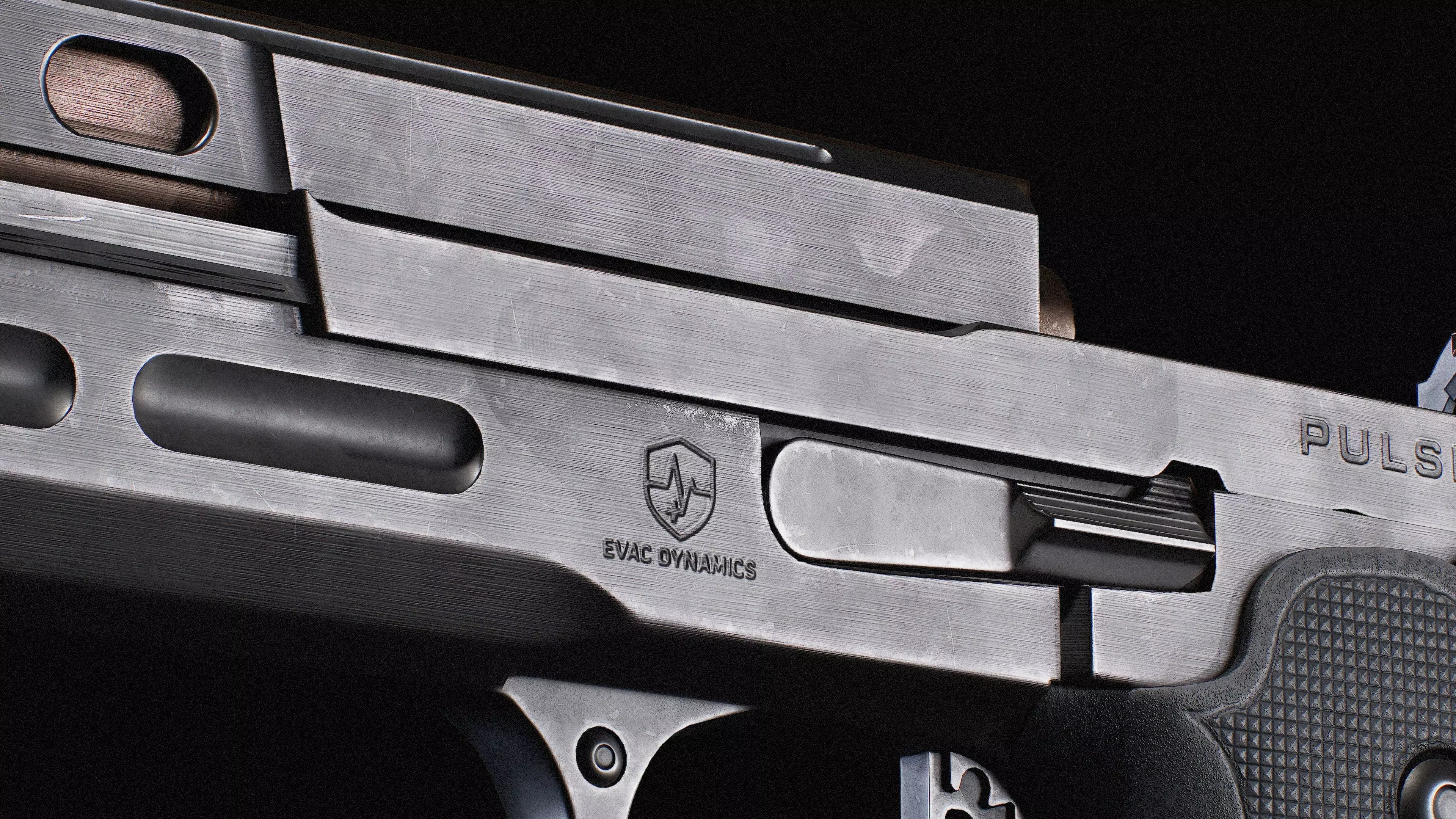 AAA Concept modern pistol Evac Dynamics Pulse 9mm Low-poly 3D model_1