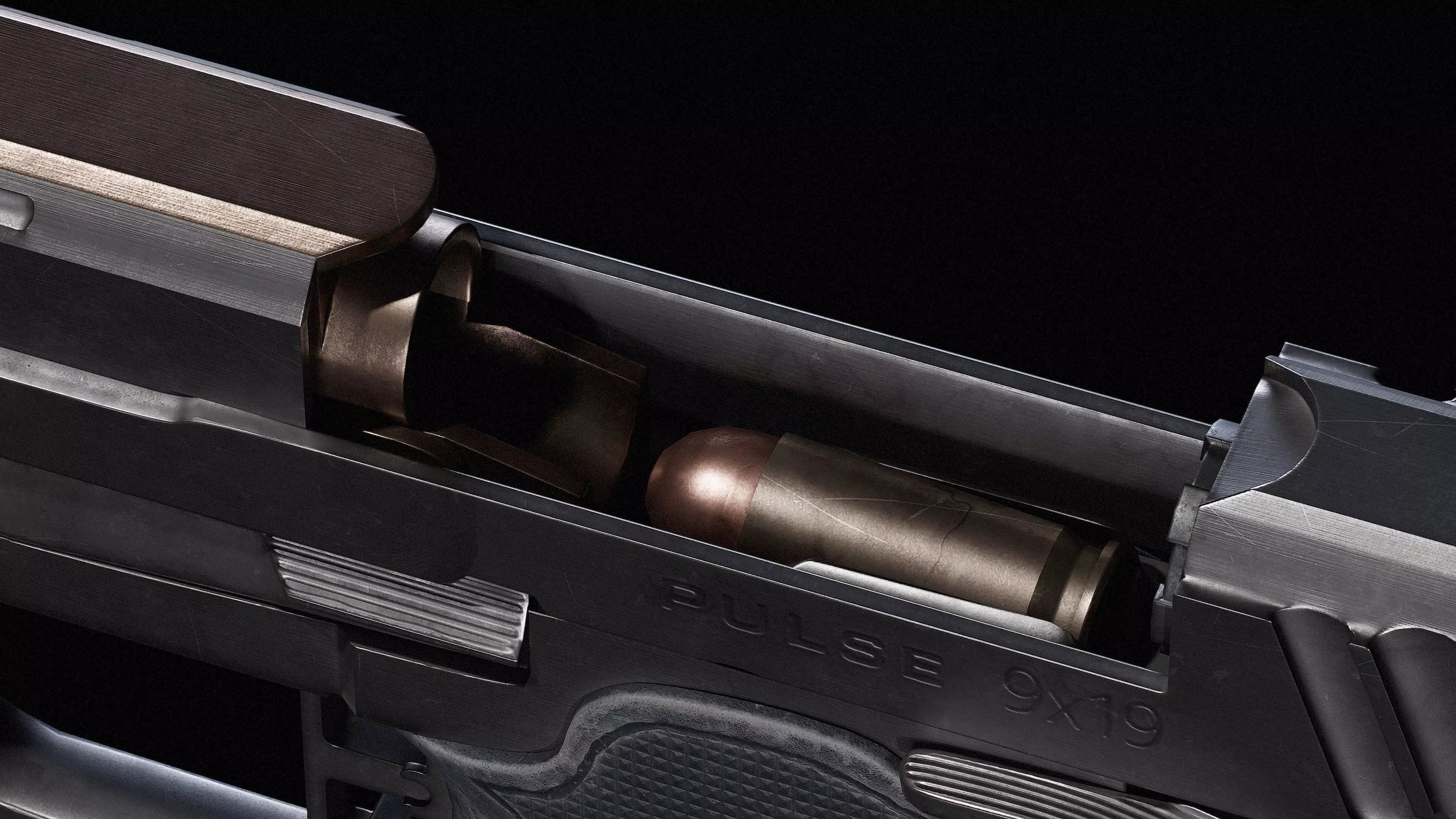 AAA Concept modern pistol Evac Dynamics Pulse 9mm Low-poly 3D model_5