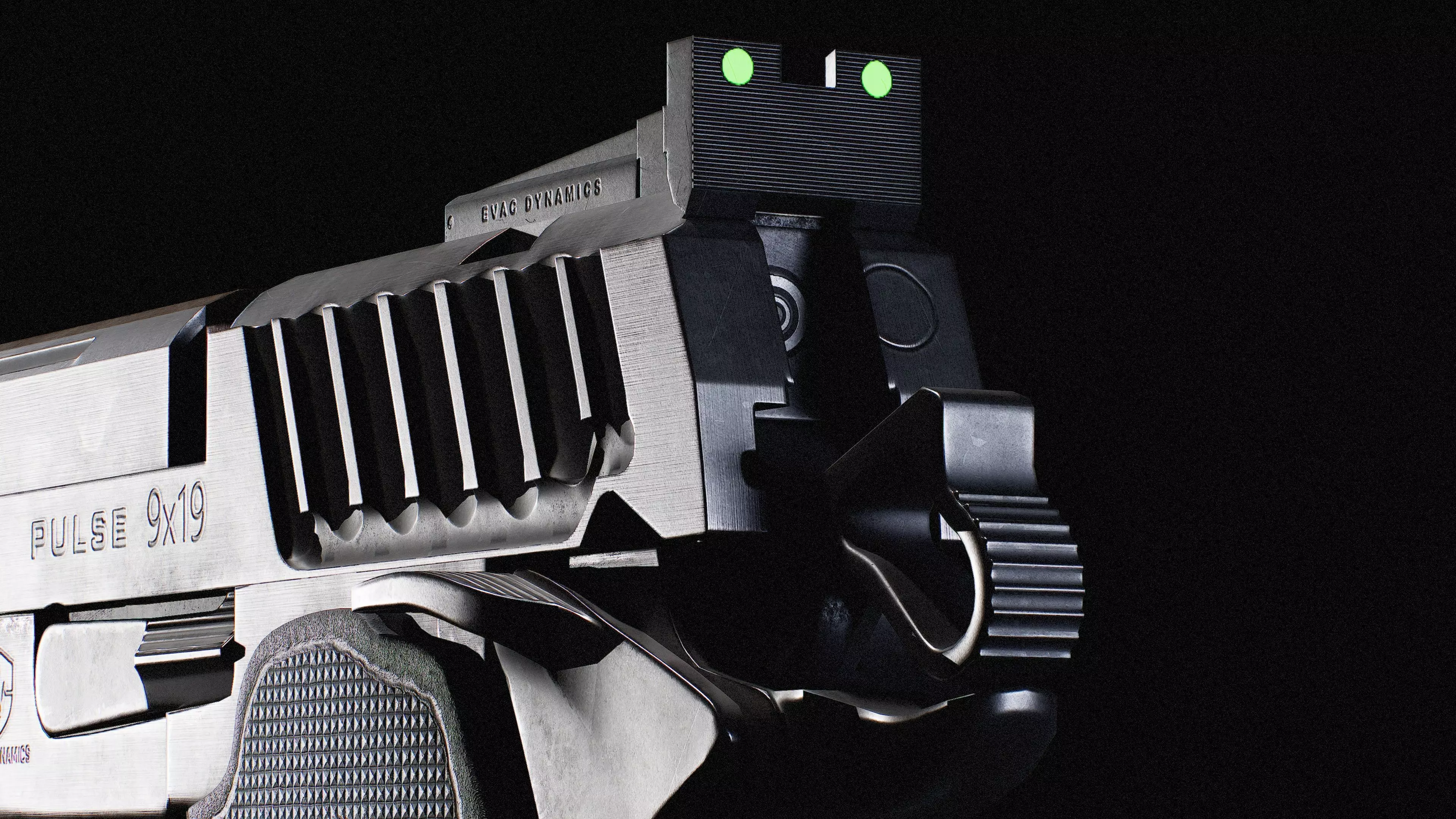 AAA Concept modern pistol Evac Dynamics Pulse 9mm Low-poly 3D model_3