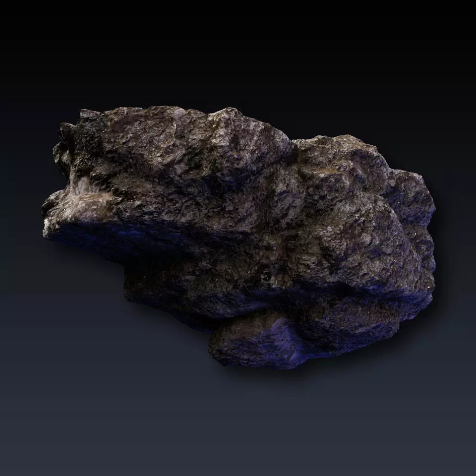 Large Rock realistic hi-poly 3D model_0