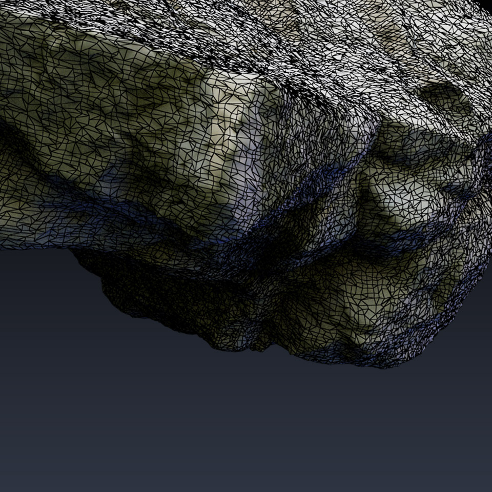 Large Rock realistic hi-poly 3D model_4