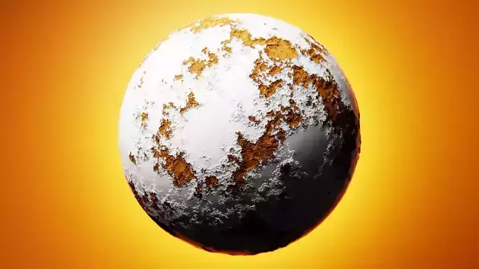 Realistic Peeling Paint - Procedural Blender Texture Shader 3D model