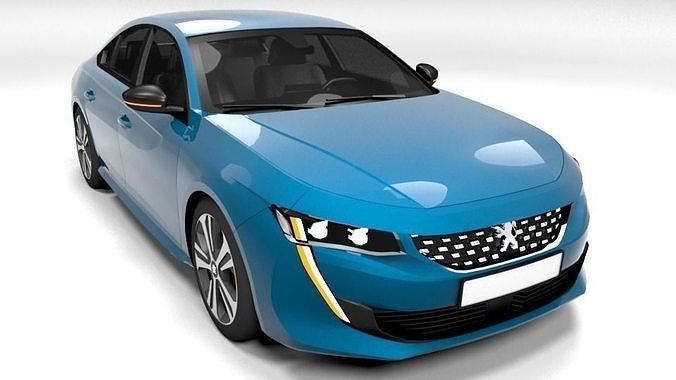 PEUGEOT 508 SEDAN 2019 Low-poly 3D model
