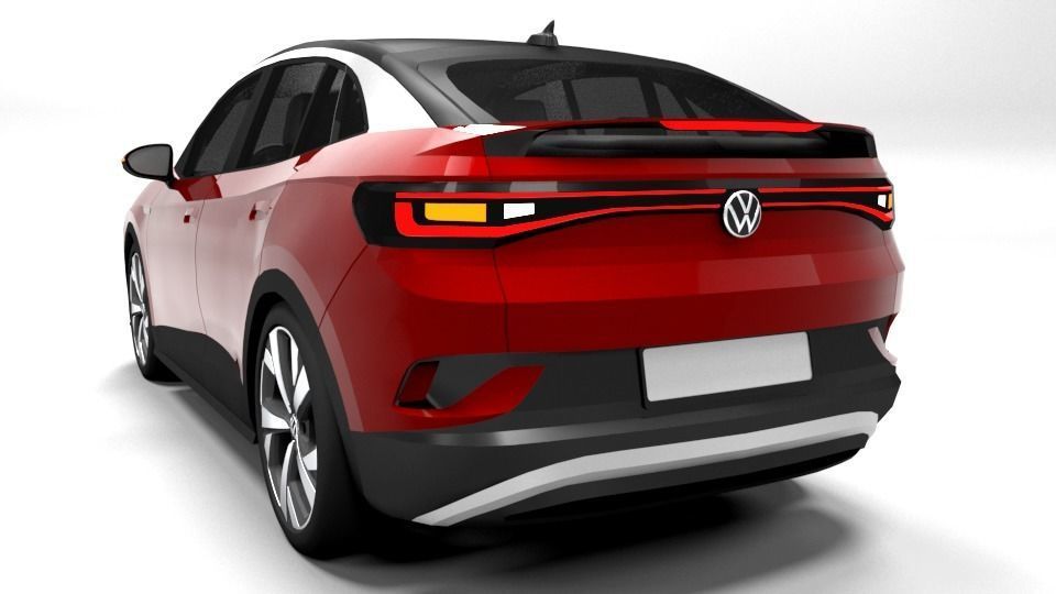 VW ID5 GTX 2022 Low-poly 3D model_2