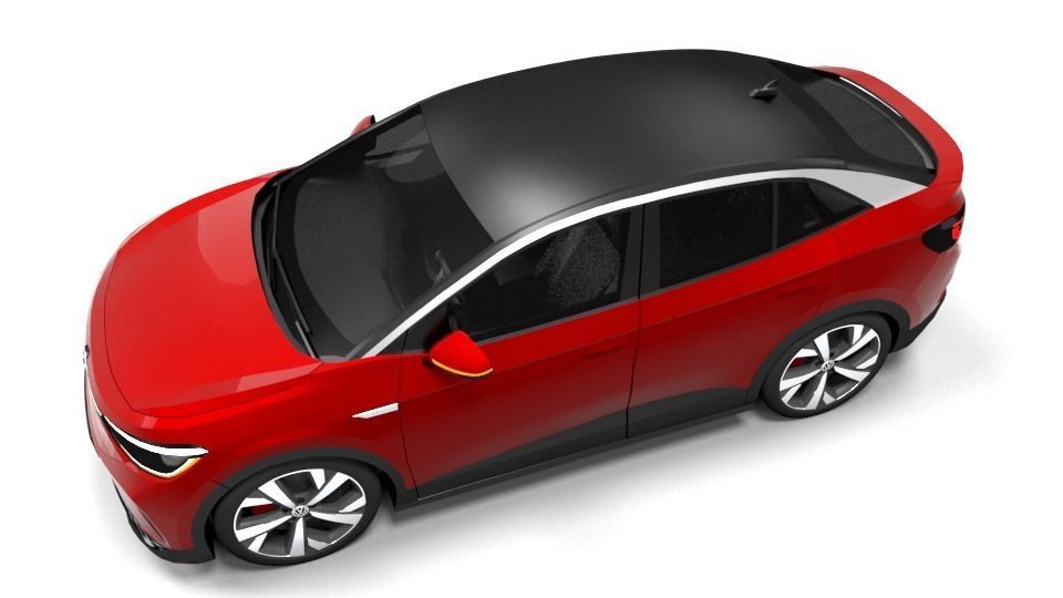 VW ID5 GTX 2022 Low-poly 3D model_4