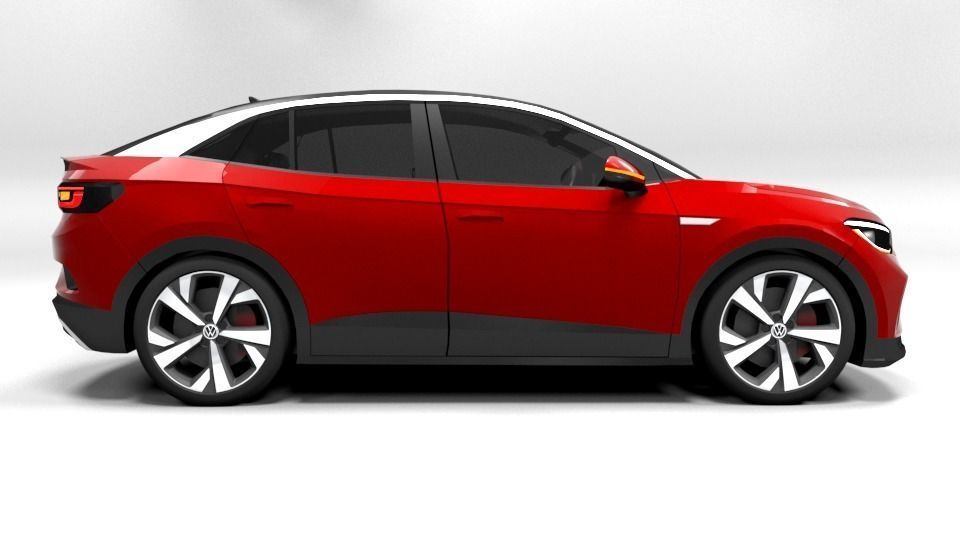 VW ID5 GTX 2022 Low-poly 3D model_6