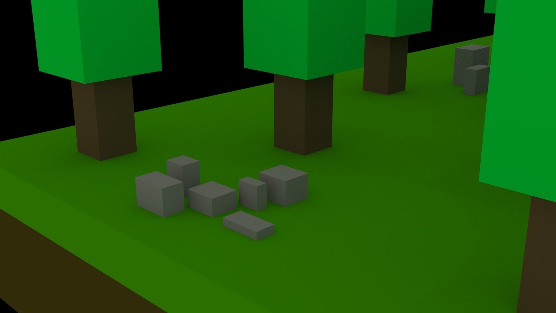 Low Poly Game Ready Stone Tower Low-poly 3D model_5