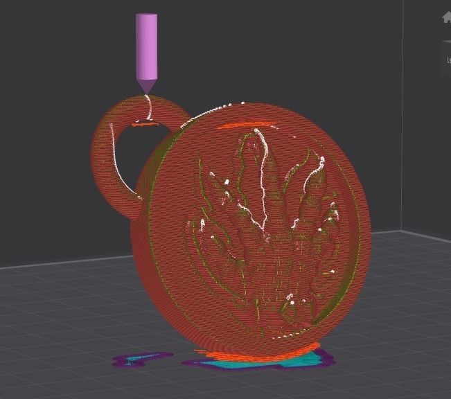 EVOKER WOW KEYCHAIN 3D PRINT 3D print model_8