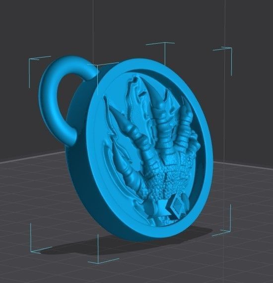 EVOKER WOW KEYCHAIN 3D PRINT 3D print model_7