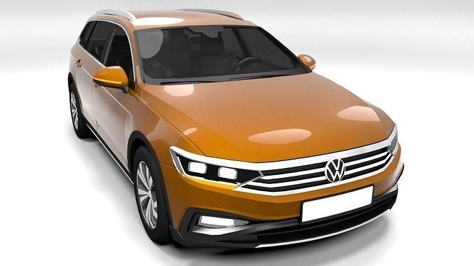 VW PASSAT ALLTRACK 2021 Low-poly 3D model