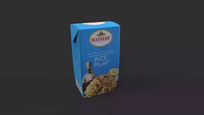 Basmati Rice Pilaf Mix Low-poly 3D model