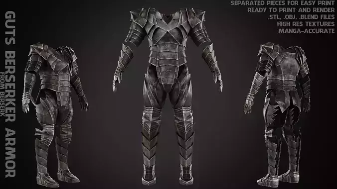 Guts Berserker Armor for Cosplay 3D print model