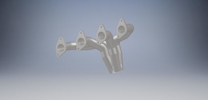 car exhaust system 3D model
