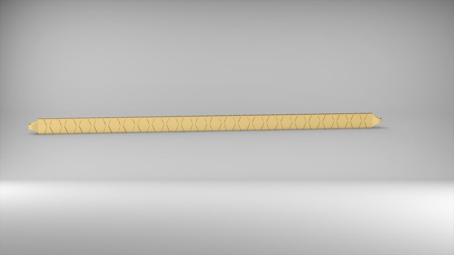 prizmatik desenli 3d zincir bileklik 3D print model_8