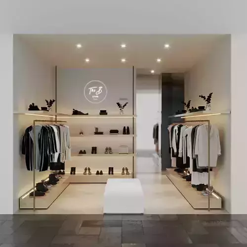 LUXURY CLOTHING STORE INTERIOR DESIGN 3D model 3D model