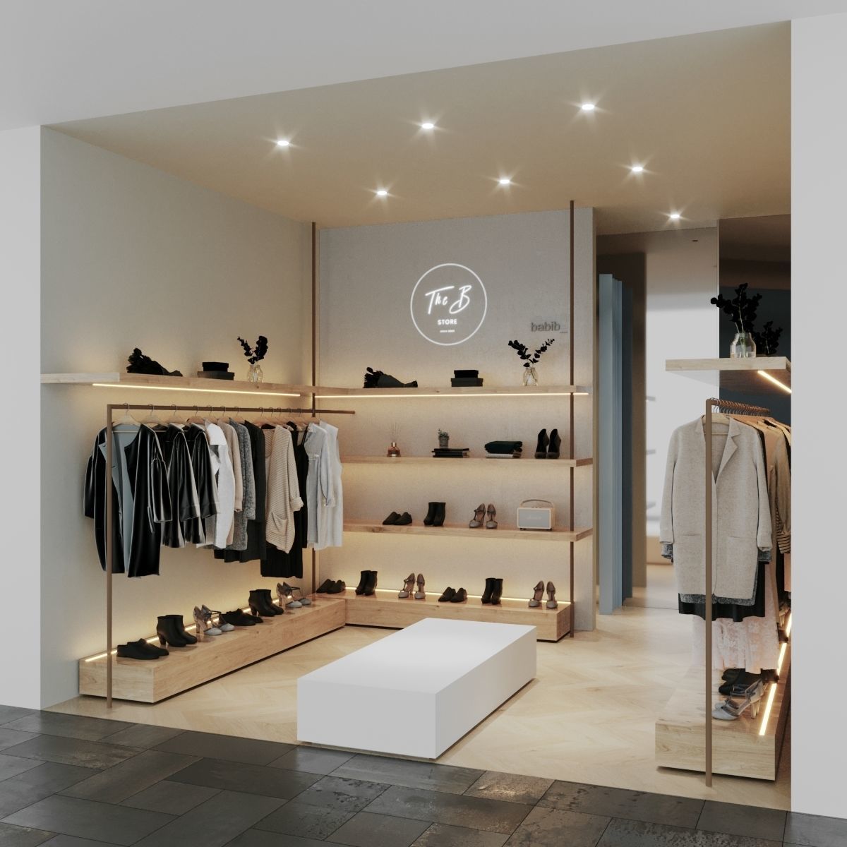LUXURY CLOTHING STORE INTERIOR DESIGN 3D model 3D model_3