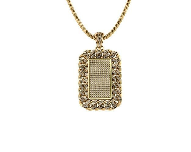 Diamond Cuban Chain Pendants 3D print model
