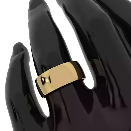  Printable jewelry comfort WEDDING ring 8mm STL 7 US sizes