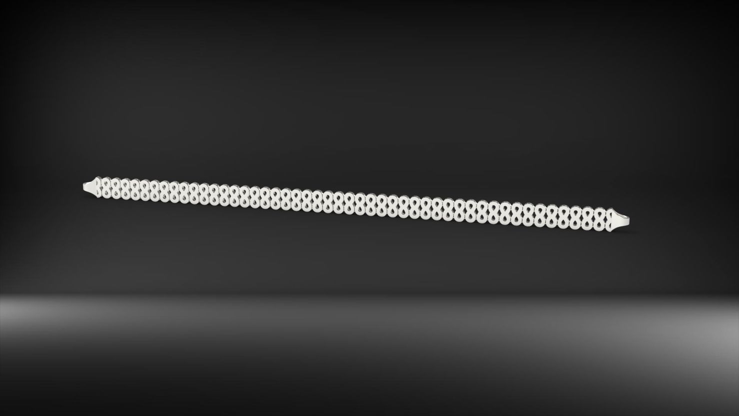 sonsuzluk 3d zincir bileklik 3D print model_13