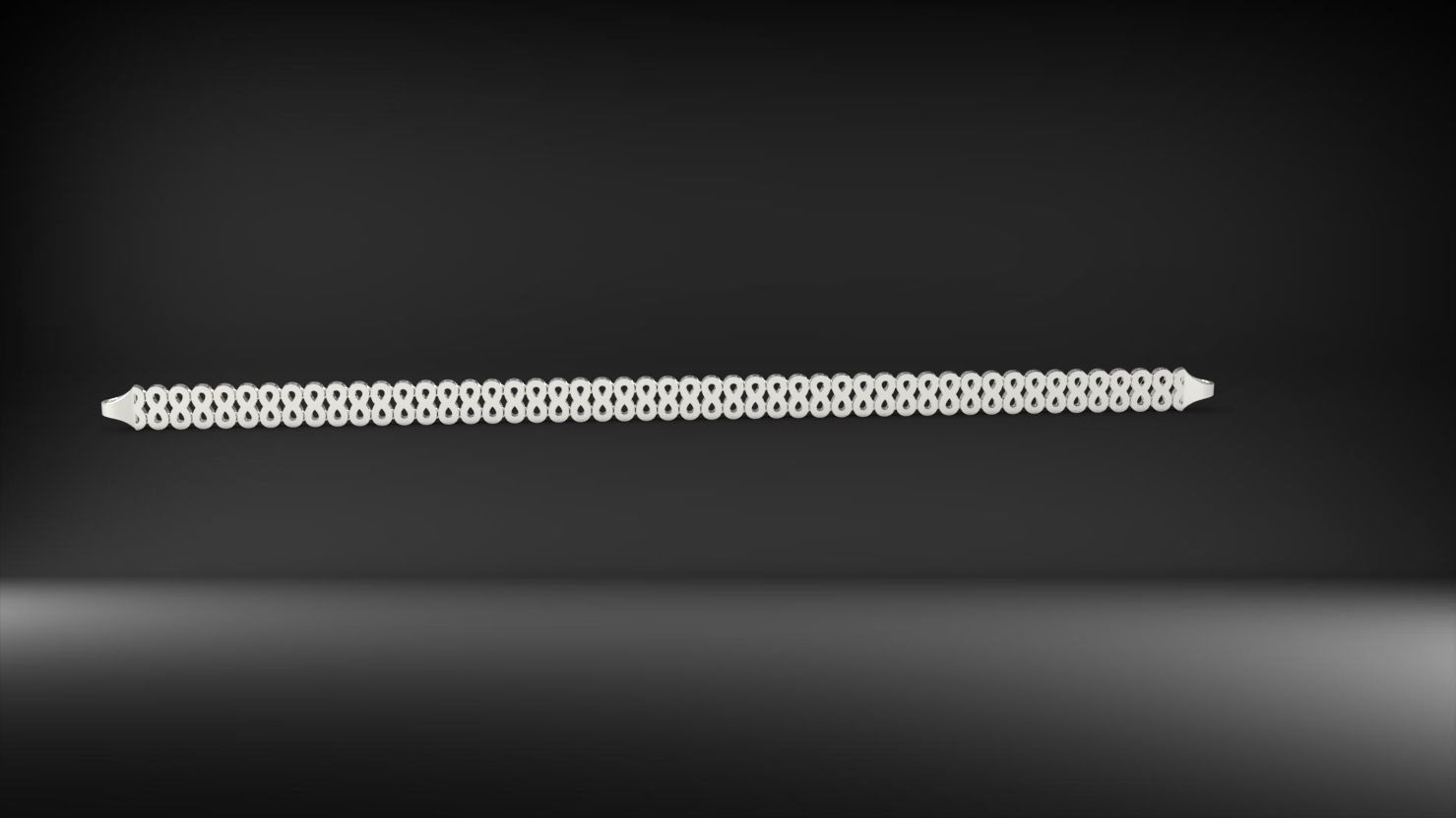 sonsuzluk 3d zincir bileklik 3D print model_8