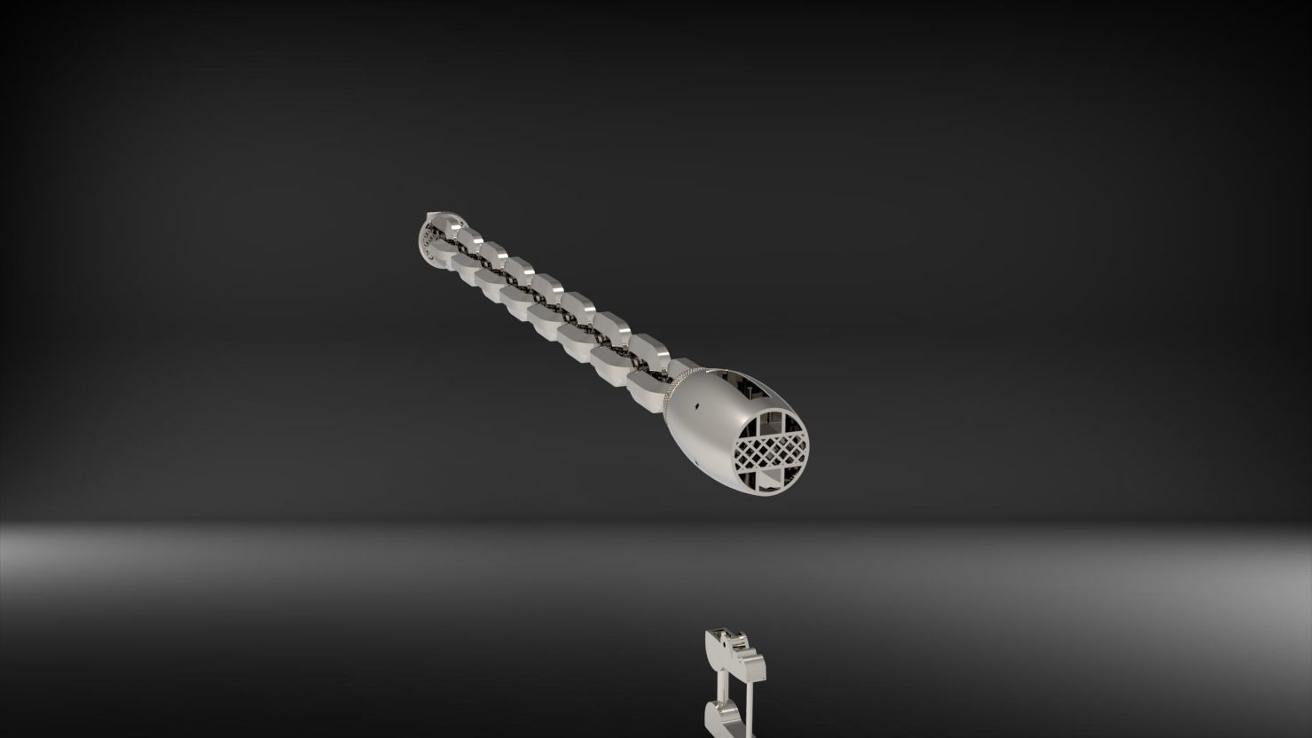 halka seklinde buyuk 3d zincir bileklik 3D print model_19