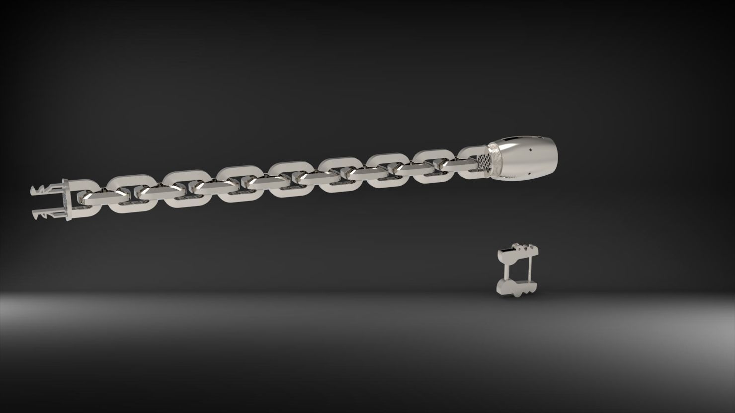 halka seklinde buyuk 3d zincir bileklik 3D print model_7