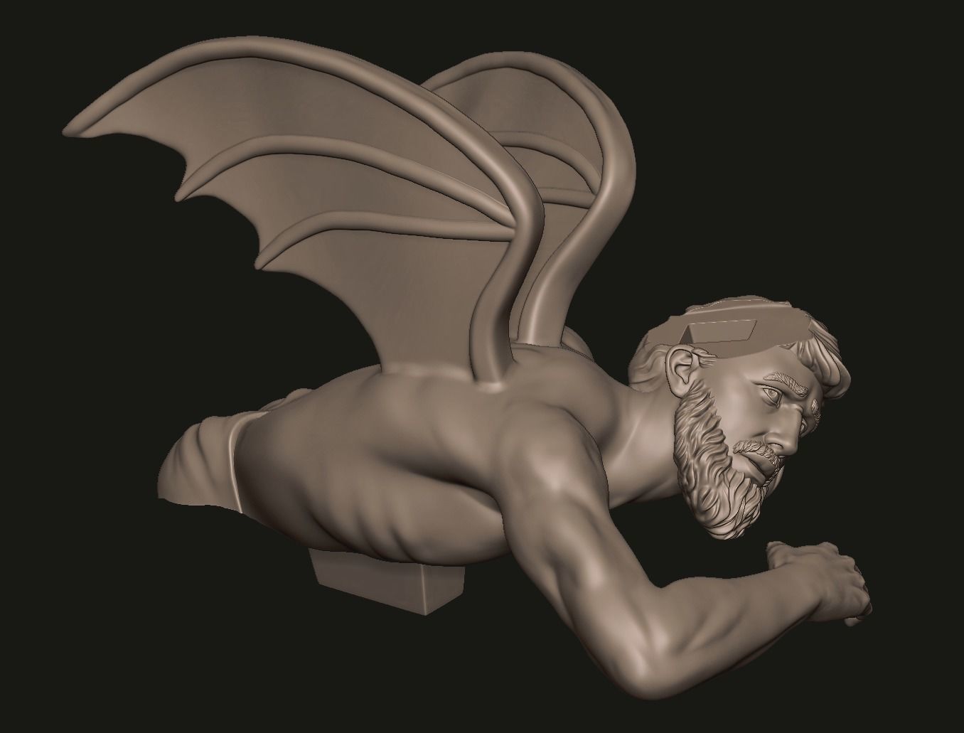 Archangel Michael Statue 3D print model_27