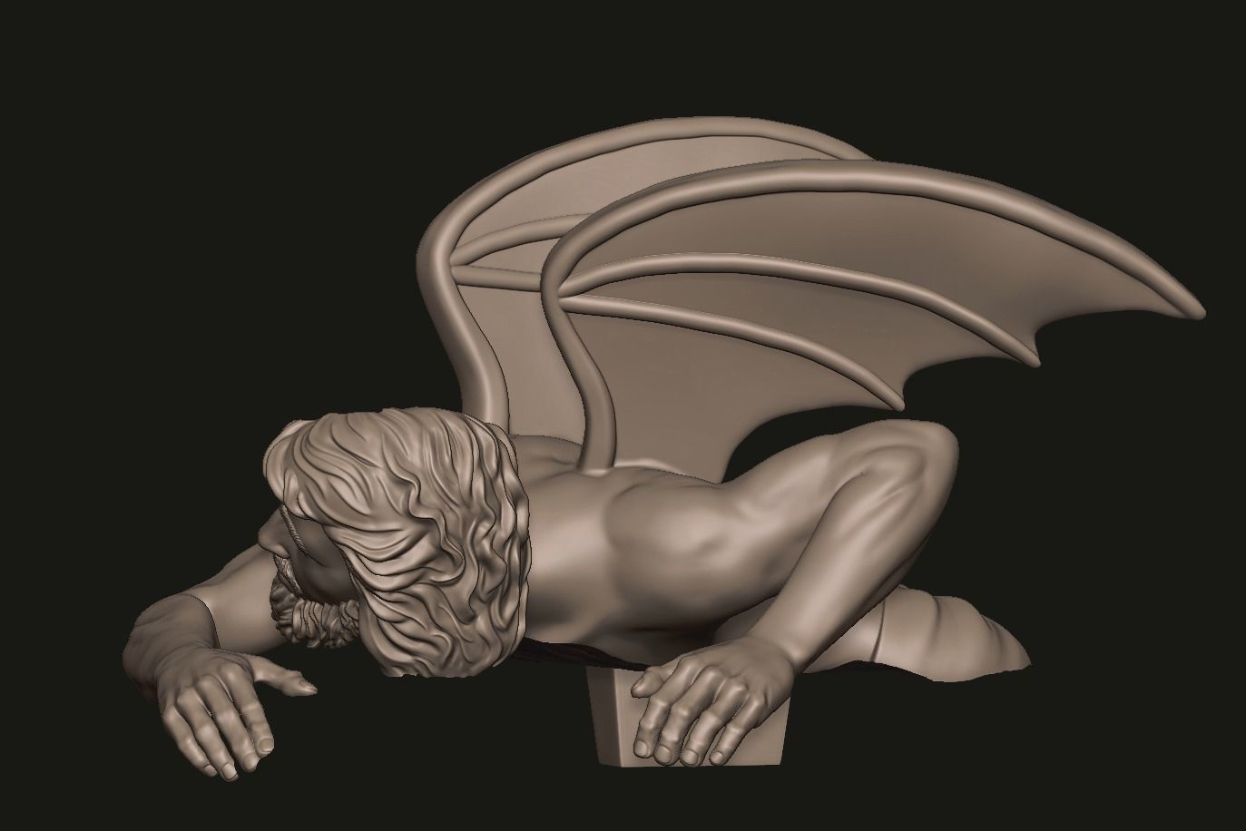 Archangel Michael Statue 3D print model_28