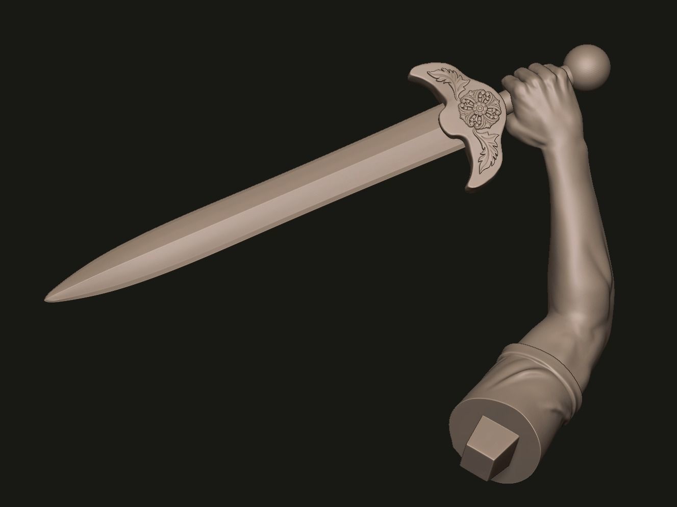 Archangel Michael Statue 3D print model_23