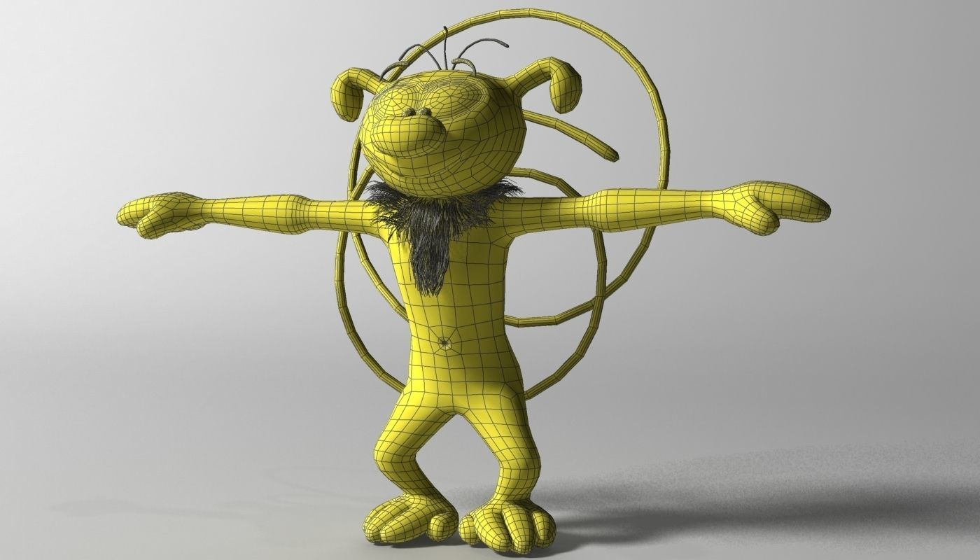 Marsupilami Character RIGGED Low-poly 3D model_5