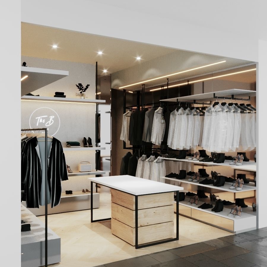 LUXURY CLOTHING STORE INTERIOR DESIGN 3D model 3D model_2