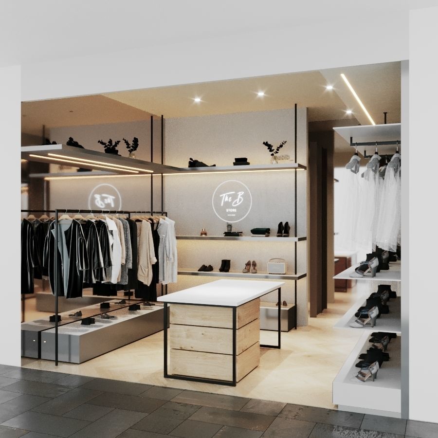 LUXURY CLOTHING STORE INTERIOR DESIGN 3D model 3D model_3