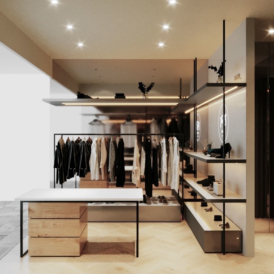 LUXURY CLOTHING STORE INTERIOR DESIGN 3D model 3D model_1