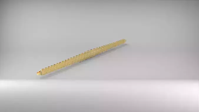 lale desenli suzme 3d zincir bileklik