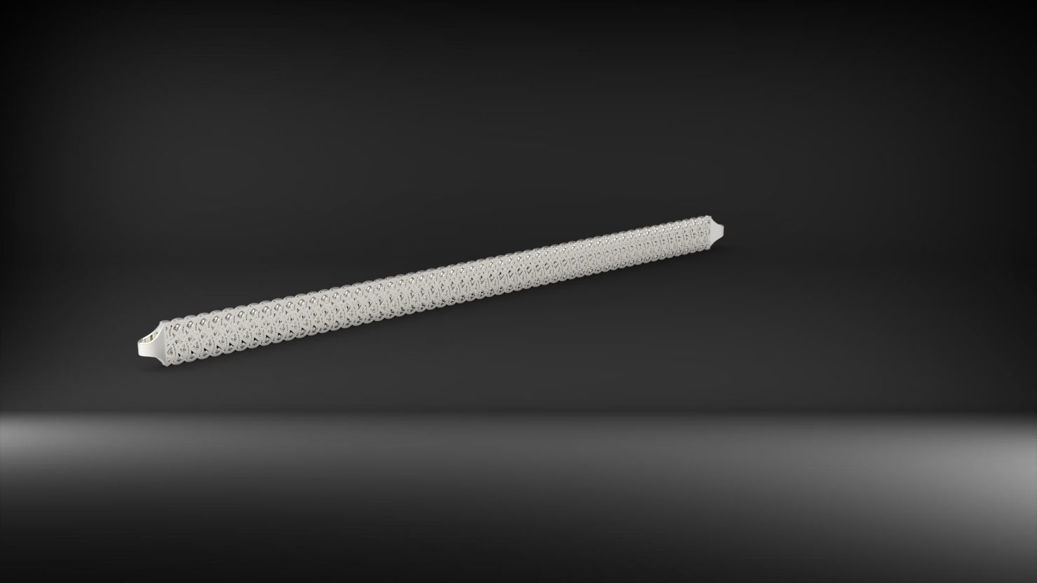 S seklinde desenli 3d zincir bileklik 3D print model_18