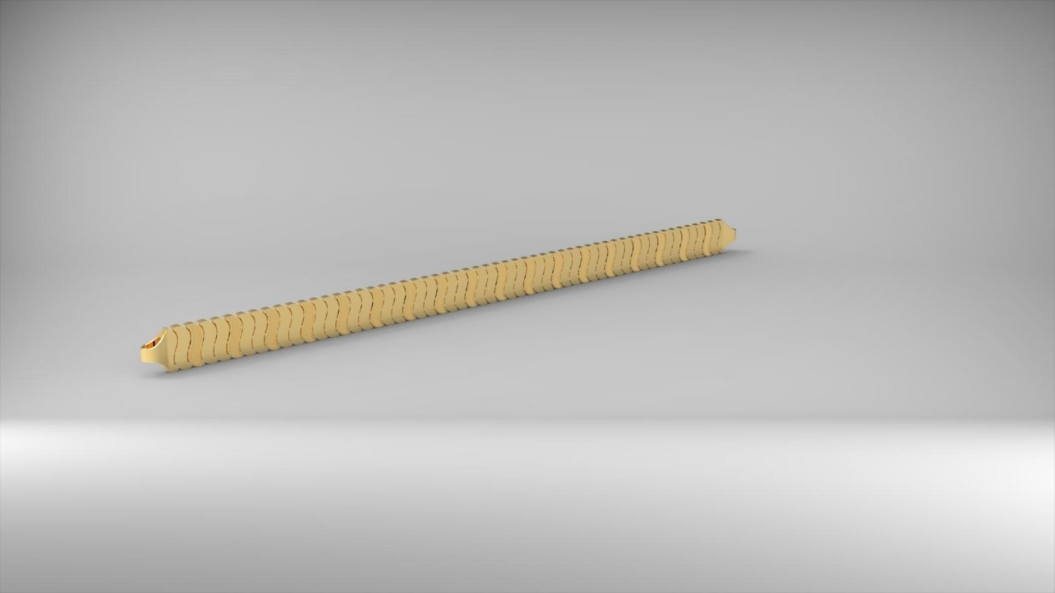 S seklinde desenli 3d zincir bileklik 3D print model_10