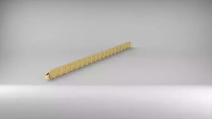 S seklinde desenli 3d zincir bileklik