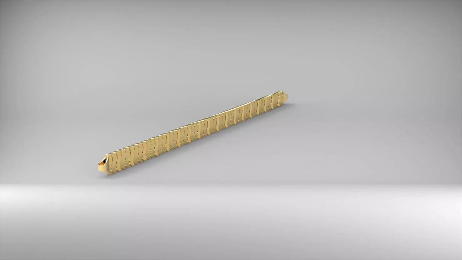 S seklinde desenli 3d zincir bileklik 3D print model_0