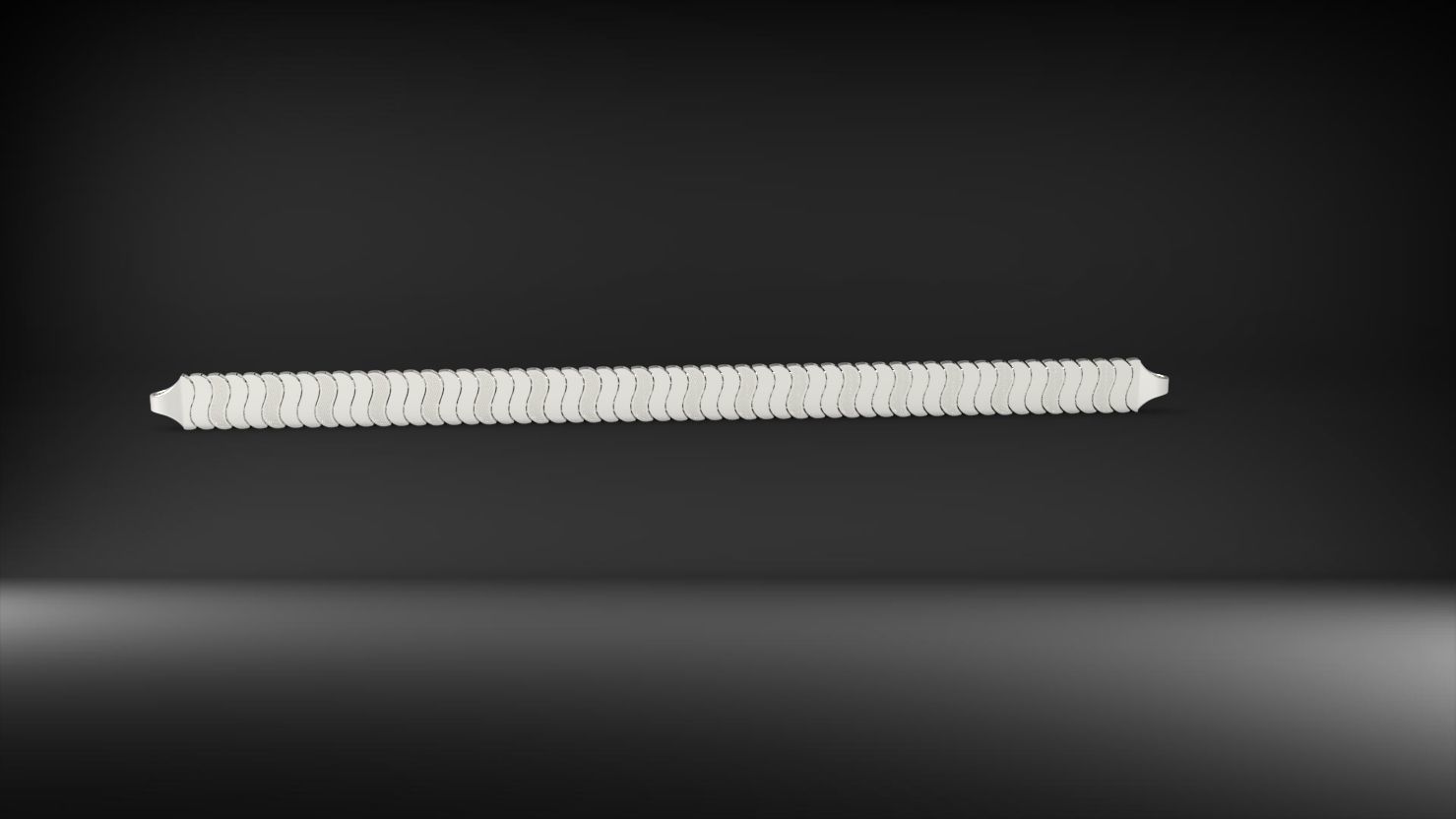 S seklinde desenli 3d zincir bileklik 3D print model_6