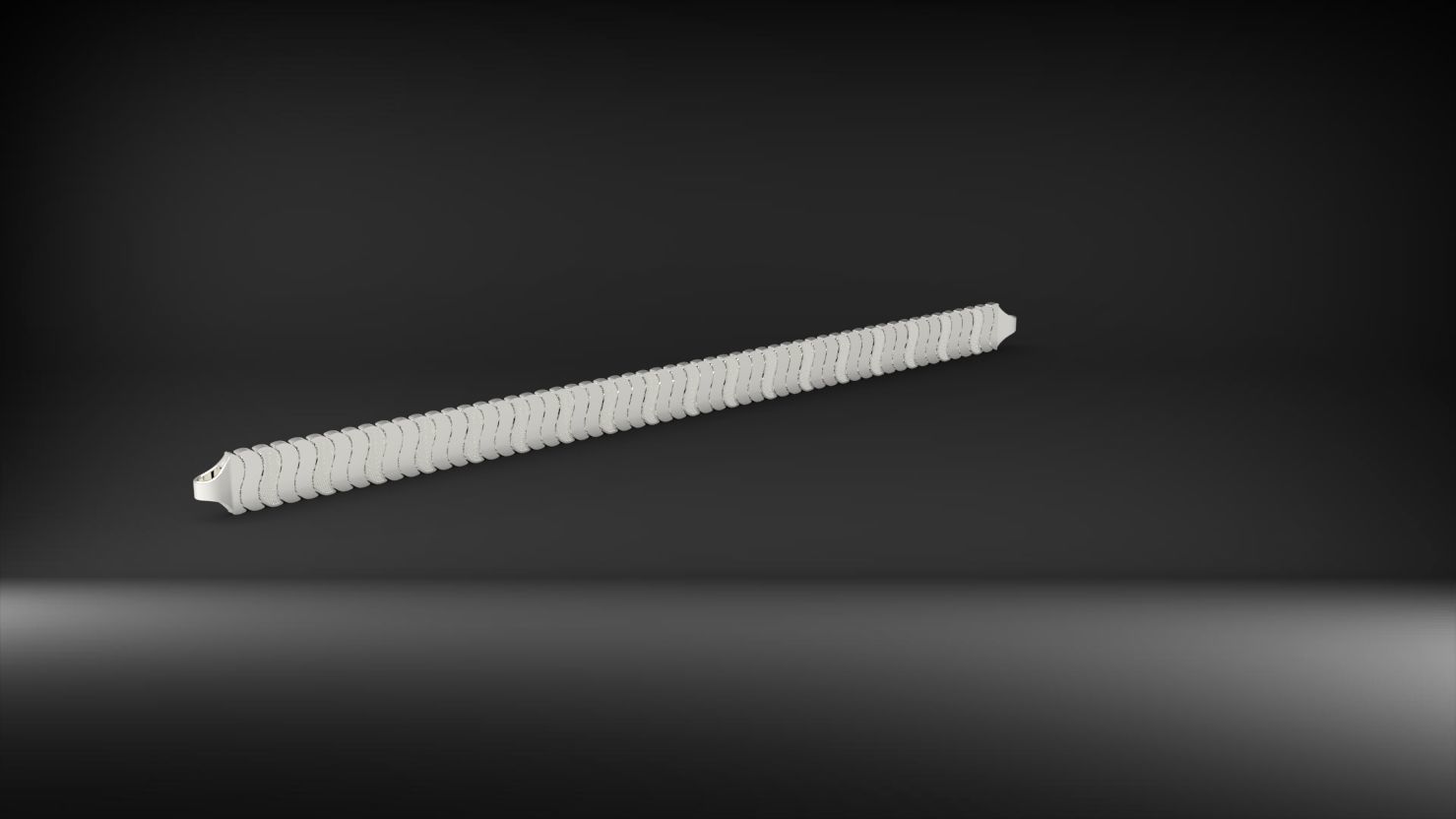 S seklinde desenli 3d zincir bileklik 3D print model_3