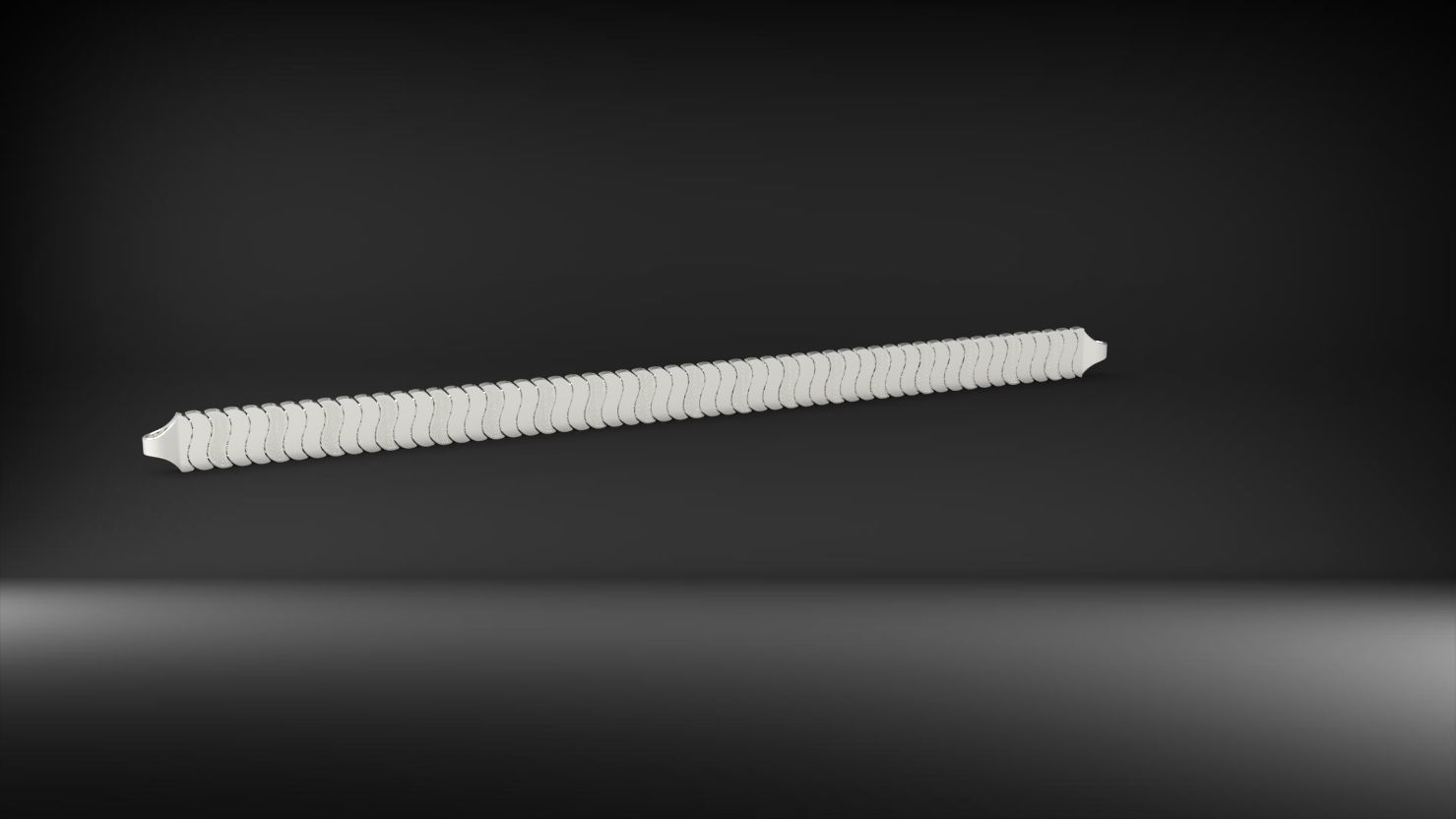 S seklinde desenli 3d zincir bileklik 3D print model_14