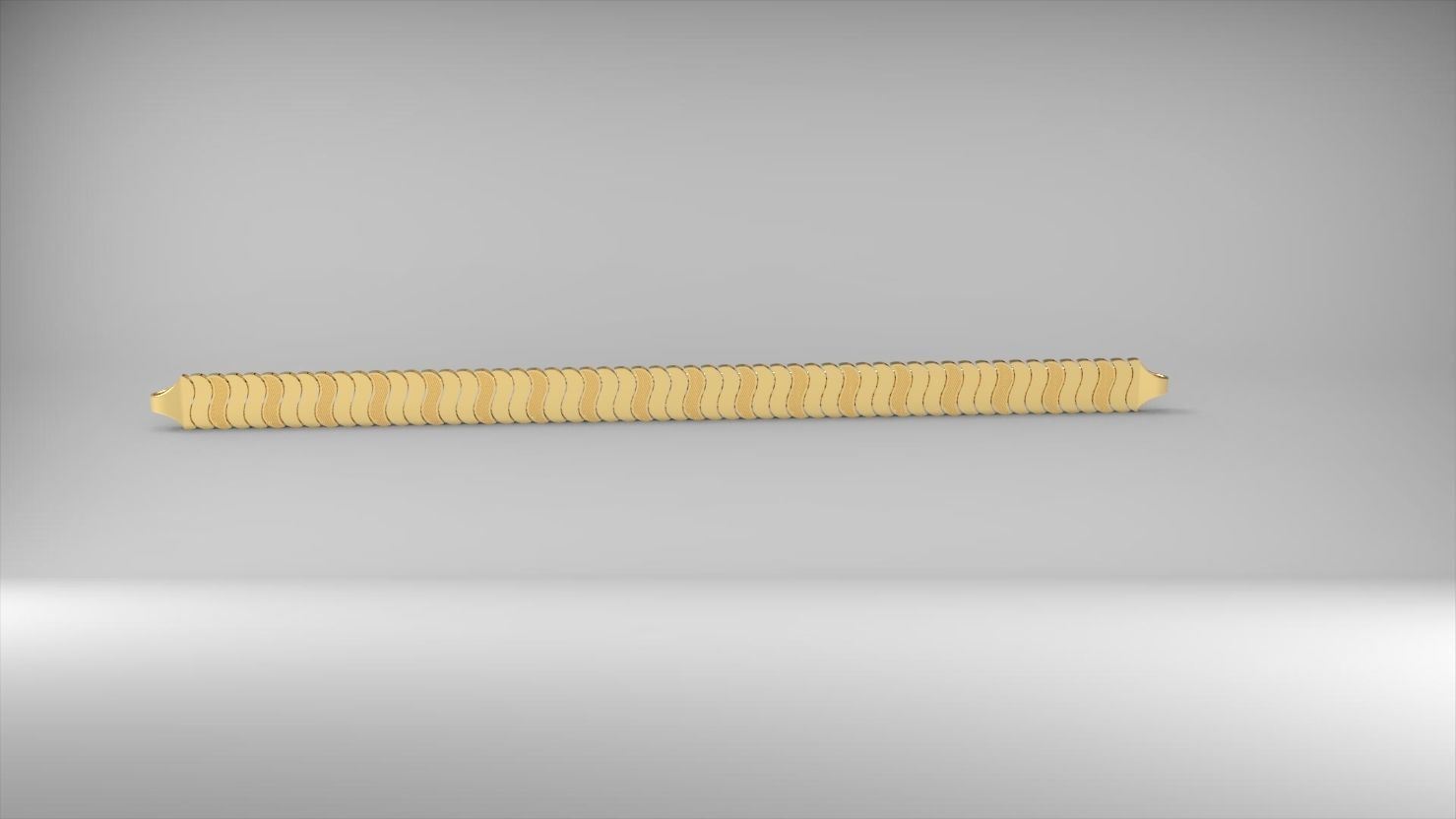 S seklinde desenli 3d zincir bileklik 3D print model_12