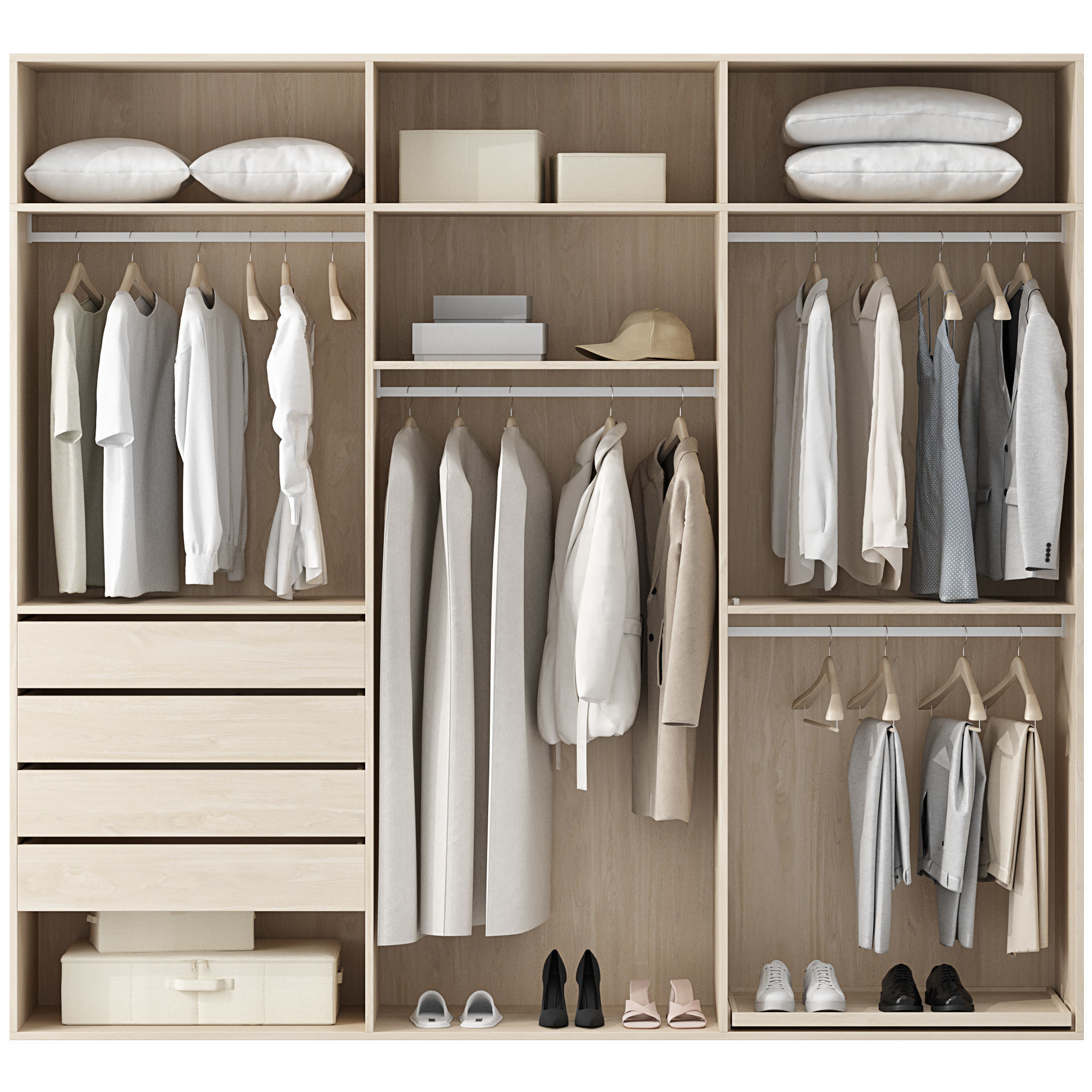 Wardrobe Set 01 3D model_6