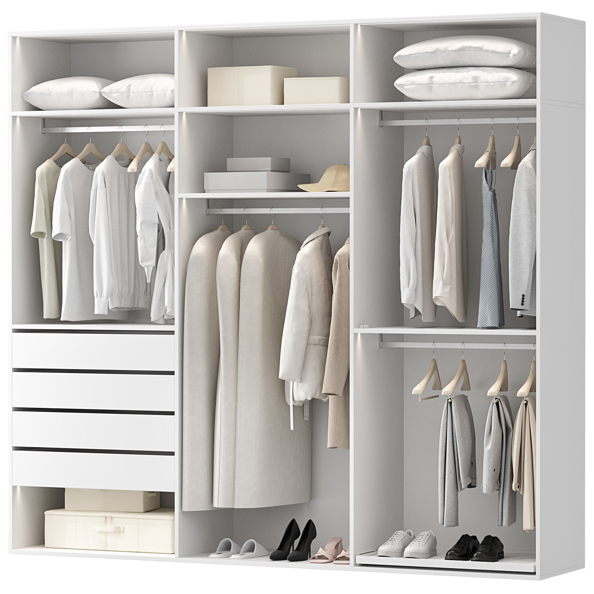 Wardrobe Set 01 3D model_5