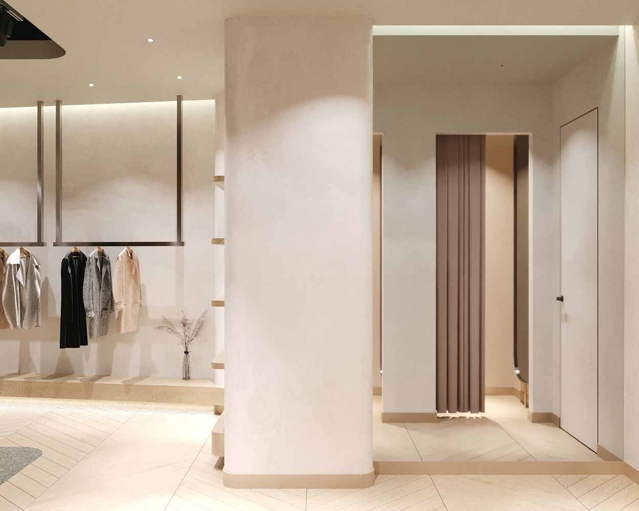 LUXURY CLOTHING STORE INTERIOR DESIGN 3D model_8