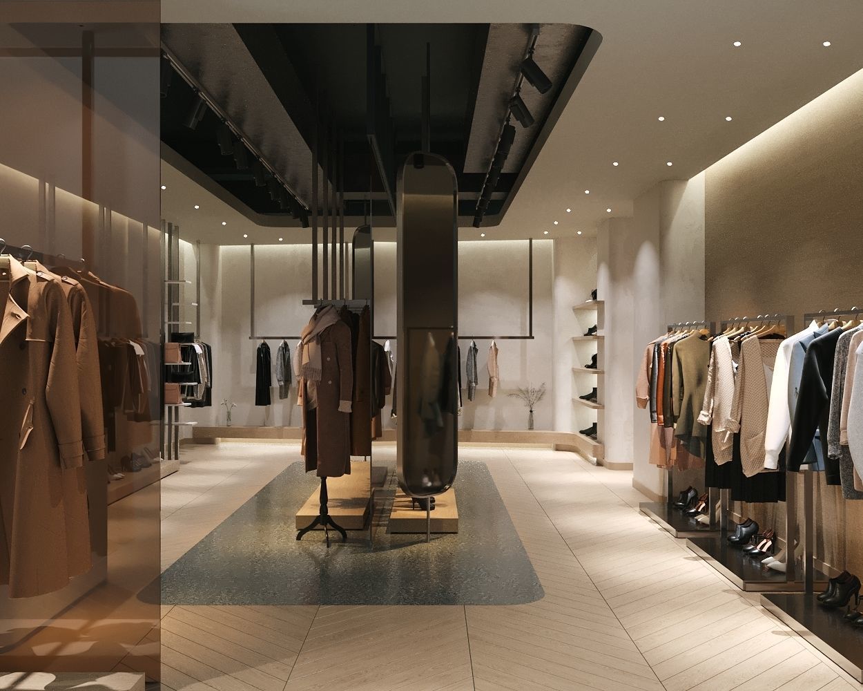 LUXURY CLOTHING STORE INTERIOR DESIGN 3D model_3