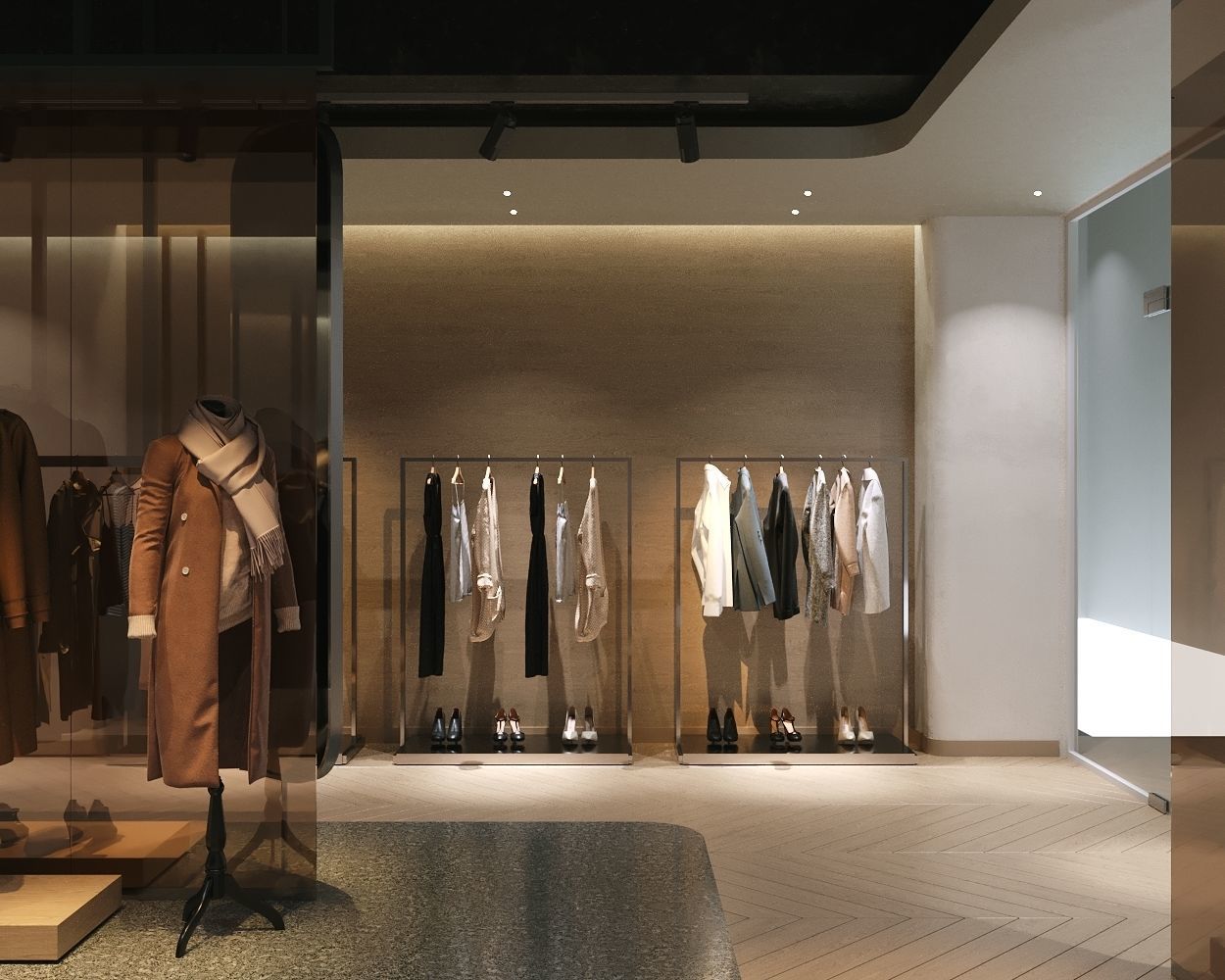 LUXURY CLOTHING STORE INTERIOR DESIGN 3D model_7