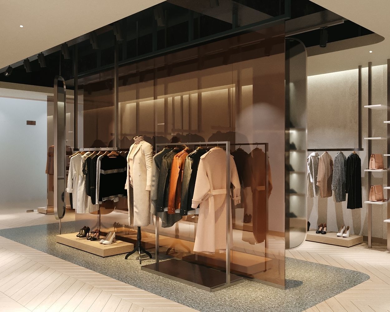 LUXURY CLOTHING STORE INTERIOR DESIGN 3D model_11