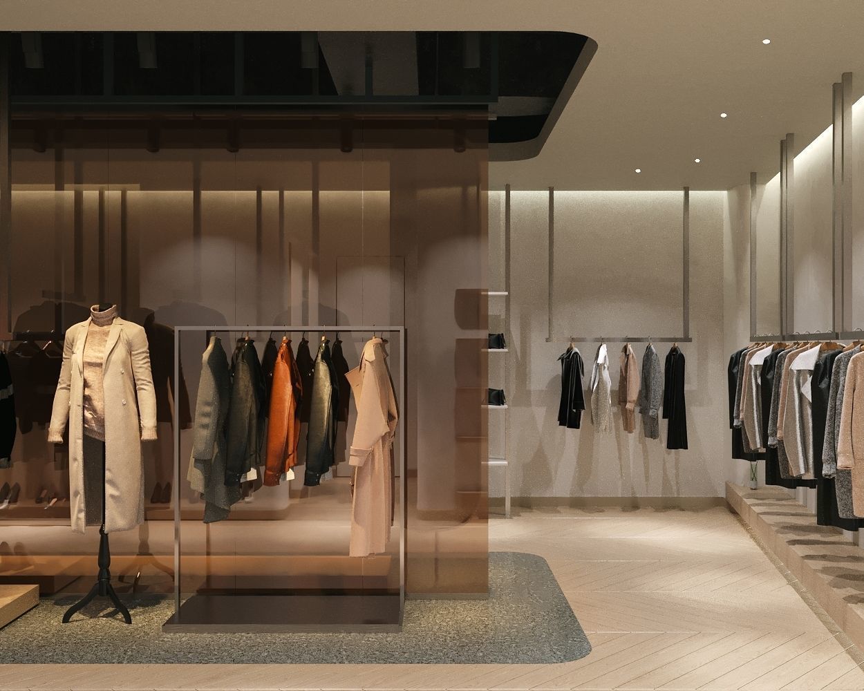 LUXURY CLOTHING STORE INTERIOR DESIGN 3D model_4